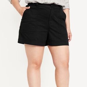 High-Waisted Chino Shorts -- 5-inch inseam